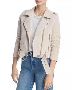 Blank NYC Suede Moto Jacket Cream Colored Size L NWT - Picture 1 of 8