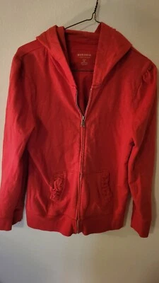 Sudadera Sonoma Teens Light PL Volantes Rosa 2 Bolsillos Manga L Cremallera Completa Capucha Foto 1 de 4