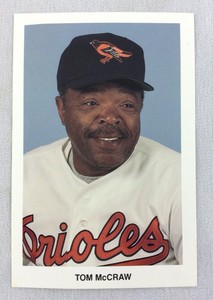 1990 Tom McGraw, Baltimore Orioles Baseball Color Photo Postcard