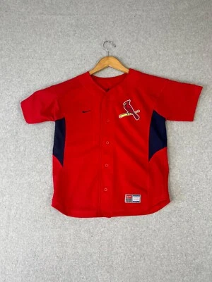 Vintage St Louis Cardinals Jersey Youth M Red 15 Jim Edmond Nike MLB Red Birds - Image 1 of 4