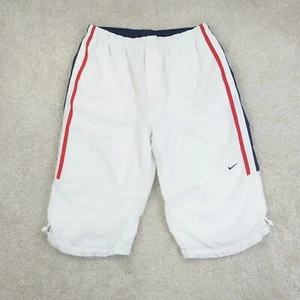 Nike Joggers Mens Extra Large Capri 3/4 Y2K 00s Vintage Silver Tag Track Pant - Picture 1 of 18