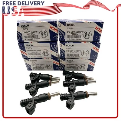 6X 7531634 Fuel Injectors Fits For 2007-2012 BMW 3.0L X3 X5 Z4 328i 328xi 528i Foto 1 de 4