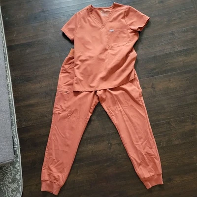 Conjunto Médico Figs Mujer’s Mediano Superior Grande Parte Inferior Naranja Colección Técnica Foto 1 de 4