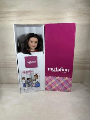 MY TWINN 23" Poseable Doll Brown Hair Green Eyes w/ Clothes & Original Box 2006 - Image 1 of 4