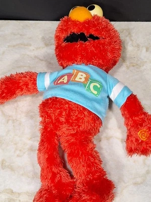 2013 Gund SESAME STREET ELMO ABC STUFFED CHARACTER PLUSH Soft Toy Rare No Sound - Image 1 of 2