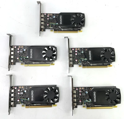 LOT 5x Dell NVIDIA Quadro P600 2GB GDDR5 Graphics Cards 09460M *USED PULLS NICE! - Image 1 of 4