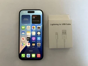 iPhone 15 128 Go Noir débloqué - Bon état - Photo 1 sur 10