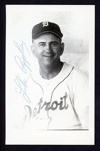 Luke Appling Signed Auto 1960s James T. Elder Detroit Tigers Coach Postcard HOF - Picture 1 of 2