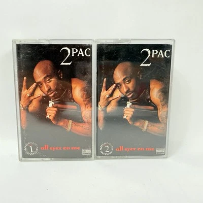 2Pac - All Eyez On Me - 2 Cassettes Book 1 & Book 2 - 1996 RARE Both GUC Vintage - Image 1 of 4