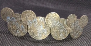 Vintage Disney Blumen 4" Haarspange klassisch Mickey Mouse Ohren MADE IN FRANCE - Bild 1 von 8