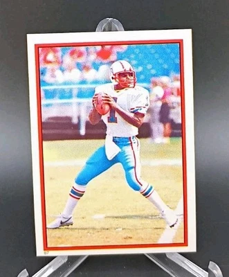 Pegatinas Warren Moon-Houston Oilers-1985 Topps Próximamente #87 (RC) Foto 1 de 2