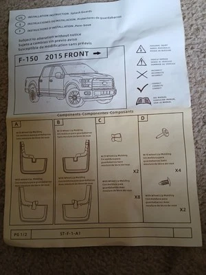 Guardabarros delanteros y traseros Ford F-150 Styleside sin moldura abierta de rueda nuevo OEM Foto 1 de 4