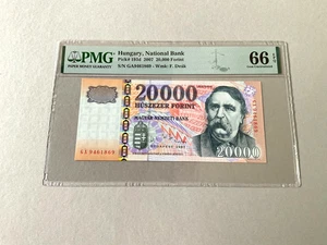 Hungary 20,000 Forint P-193d 2007 PMG 66 EPQ - Picture 1 of 4