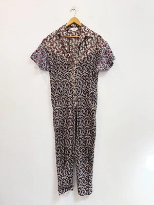 Designer Isabel Marant Etoile Size 10 38 FR Floral Cotton Udena Women's Jumpsuit - Image 1 of 4