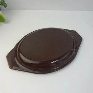 Vintage Pyrex 943 C9Brown REPLACEMENT LID Only Old Orchard Patter Oval Dish - Picture 1 of 6