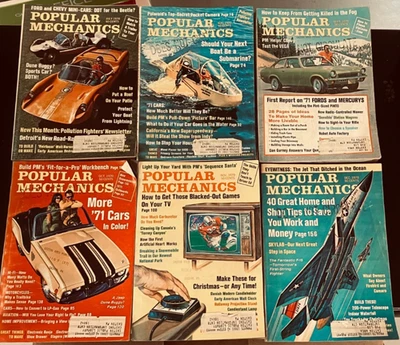 VTG Popular Mechanics Magazine, 1970 Jan-Dec 12 issues - Image 1 of 2