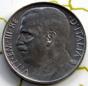 COIN ITALY 50C 1920 KM61.2 XF 174-97 - Picture 1 of 2