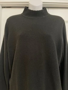 Sag Harbor Pullover Petite PXL schwarz Stehkragen Langarm Pulli warm Winter - Bild 1 von 6