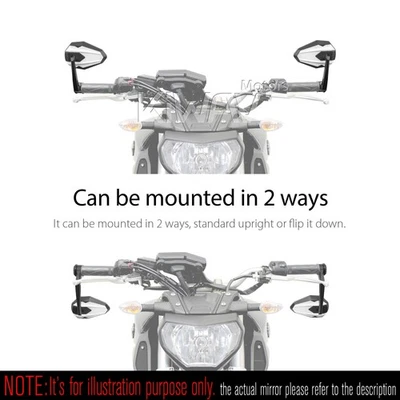 Espejos retrovisores de extremo de barra 4Rizz blanco pesado 1" barra hueca ID 17,5-24,9 mm para Victory Foto 1 de 4