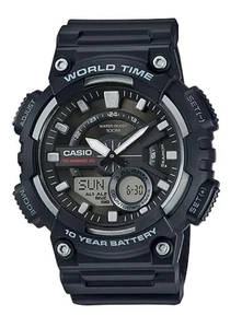 Casio AEQ-110W-1AVEF Herren Weltzeit Resin Armband Multidial Uhr TOP ANGEBOT - Bild 1 von 6