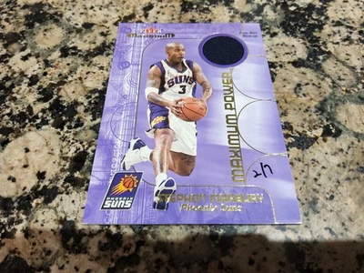 2001-02 Fleer Maximum Power Stephon Marbury Game Worn Warm Ups Patch Relic - Image 1 of 2