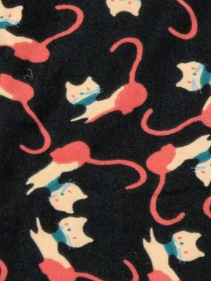Leggings Lularoe Tween - Nova sem etiquetas - Estampa geométrica de gato - Rosa gatinho - Preto, azul-petróleo, rosa - Imagem 1 de 3