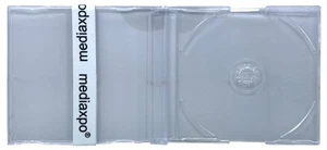 25 SLIM Import CD-5 Maxi SUPER Clear CD Jewel Cases J Card European 7.2mm - Bild 1 von 3