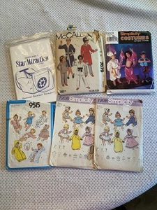 6 VTG Sewing Patterns McCAlls Simplicity Halloween Baby Purse - Picture 1 of 7