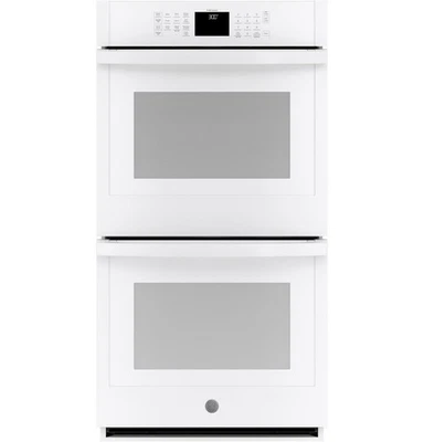 GE JKD3000DNWW 27 pulgadas de ancho 8,6 cúbicos Ft. Horno eléctrico doble*NUEVO* Foto 1 de 4