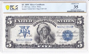 1899 $5 Silver Certificate Fr.280 PCGS VF 25 Chief Note N40427818 - Picture 1 of 2