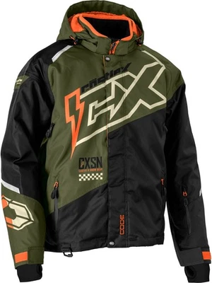 Chaqueta para nieve Castle X Code G5 para hombre oliva/negro/naranja Foto 1 de 2