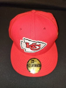 Kansas City Chiefs New Era Hat NFL 7 1/2 - Picture 1 of 7