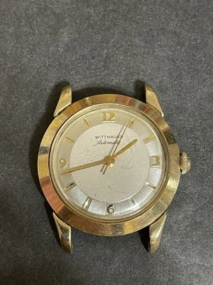 20 世纪 50 年代 Wittnauer 自动腕表 10K G.F. 34 毫米 17J 2070-SW 11ARG Runs — 第 1/4 张图片
