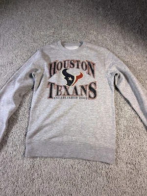 Houston Texans NFL Fanatics Men's Pullover Size Small Logo Sweatshirt in Gray - Image 1 of 4