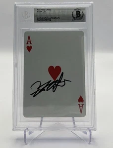 XUAN LIU SIGNED WSOP POKER PLAYING CARD CHAMP - BECKETT BAS AUTO MINT BGS - Picture 1 of 2