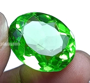 EGL zertifiziert 26,80 Karat kolumbianischer grüner Smaragd - Ovalschliff - natürliche Edelsteine 5ASS - Bild 1 von 7