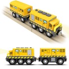 Eisenbahn Elektrische lok Holzeisenbahn Zug, Kinder Batteriebetriebenes Zugse...