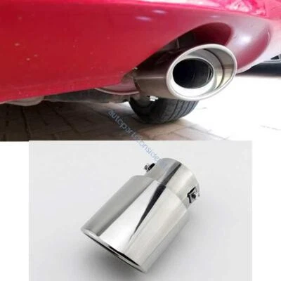 Tubo de escape trasero de acero cromado para Honda Civic 2006-14-2015 Foto 1 de 4