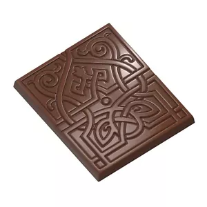 CW12151 - Chocolate World - Molde de policarbonato Caraque oriental - Imagen 1 de 5