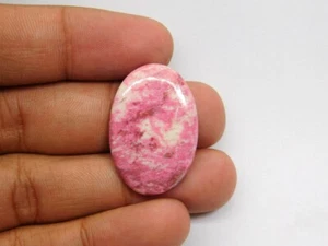 Piedra preciosa suelta cabujón tulita rosa 100 % natural para joyería 31 quilates ME-2836 - Imagen 1 de 3