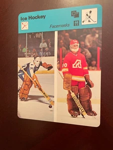 1978 Sportscaster Card #50-04 Hockey Facemasks - Maple Leafs Atlanta Flames MT - Picture 1 of 2