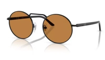 Очки солнцезащитные унисекс Persol 0PO1019S 107853 Demigloss черные/желто-коричневые овальной формы - Изображение 1 из 4
