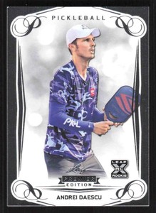 2023 Leaf Pickleball Premier #8 Andrei Daescu Silver Foil XRC Rookie