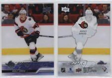 2023-24 Upper Deck Series 1 Young Guns Clear Cut Ridly Greig #212 Rookie RC