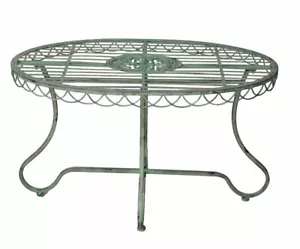 Gartentisch Metalltisch Balkon Tisch Couchtisch Eisentisch Sofatisch Gartenmöbel - Bild 1 von 7