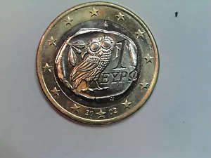 1 euro 2002 Grecja Moneta obiegowa tłoczona obco (box5/106) - Zdjęcie 1 z 1