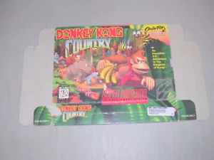 Donkey Kong Country (Super Nintendo SNES) CAJA ORIGINAL Sin manual Sin juego - Imagen 1 de 2