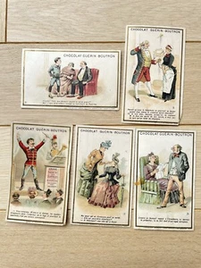 Série de 5 Chromos Guérin-Boutron - Humoristique Minot téléphone cirque - XIXe - Imagen 1 de 2