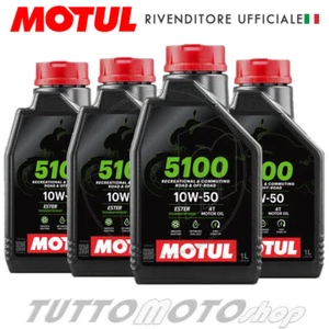 4 litri olio motore MOTUL 5100 10W50 - KTM Husqvarna - Trial Fuoristrada Enduro - Foto 1 di 5