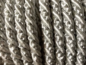 Tapetenkordel/Zierkordel Silber gezwirnt - MADE in GERMANY - Bild 1 von 3